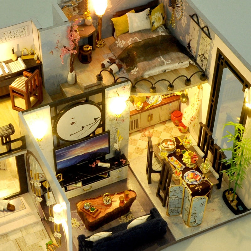 kit maison miniature habitation nippone