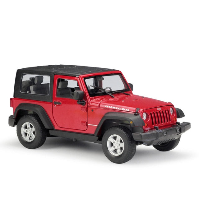 Voiture Miniature Jeep Wrangler rouge