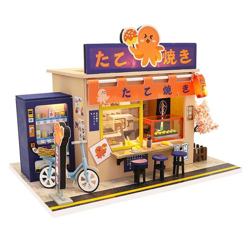 Maison Miniature Fast Food Japonais Vélo