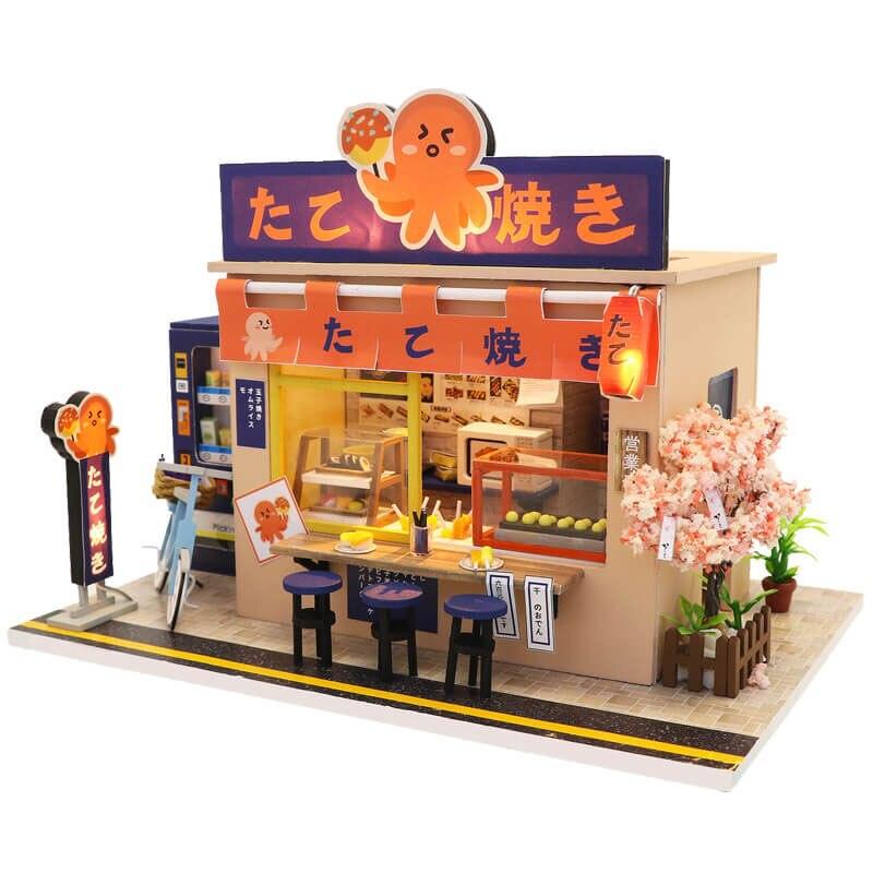 Maison Miniature Fast Food Japonais Fleur