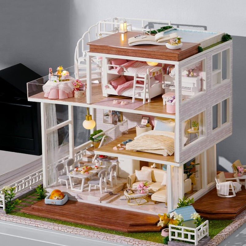 kit maison miniature loft familial