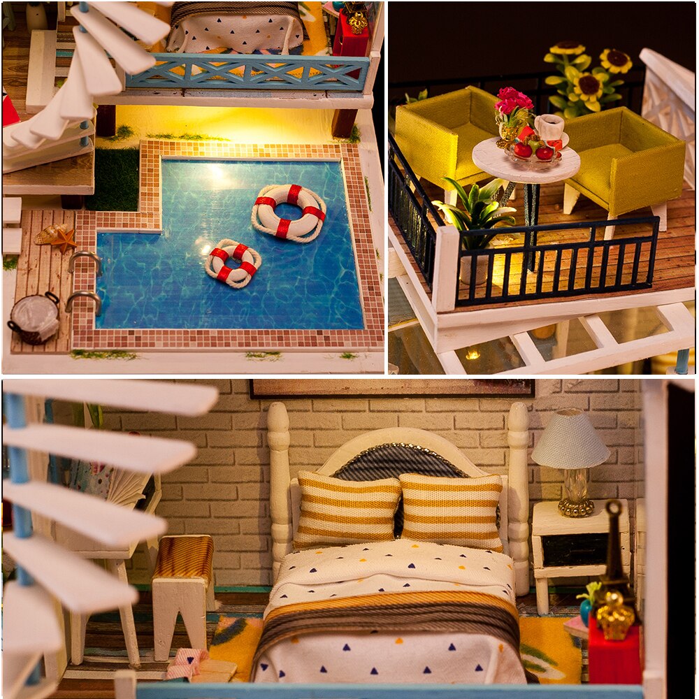 kit maison miniature vacances luxueuses