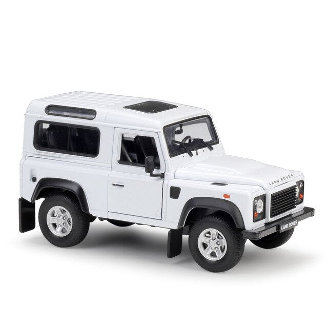 Miniature 4x4 Land Rover Defender Blanc