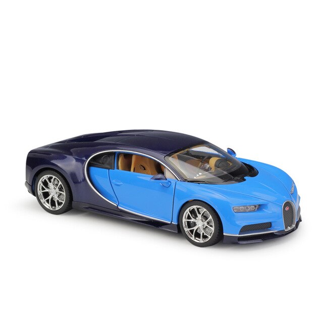 Voiture Miniature Bugatti Chiron bleu