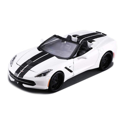 Voiture Miniature Corvette Stingray blanc