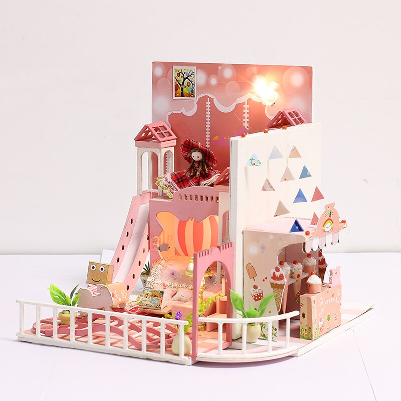 kit maison miniature princesse rose